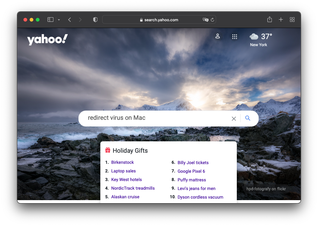 Yahoo search redirect is one of the top Mac malware schemes Yahoo search redirect is one of the top Mac malware schemes